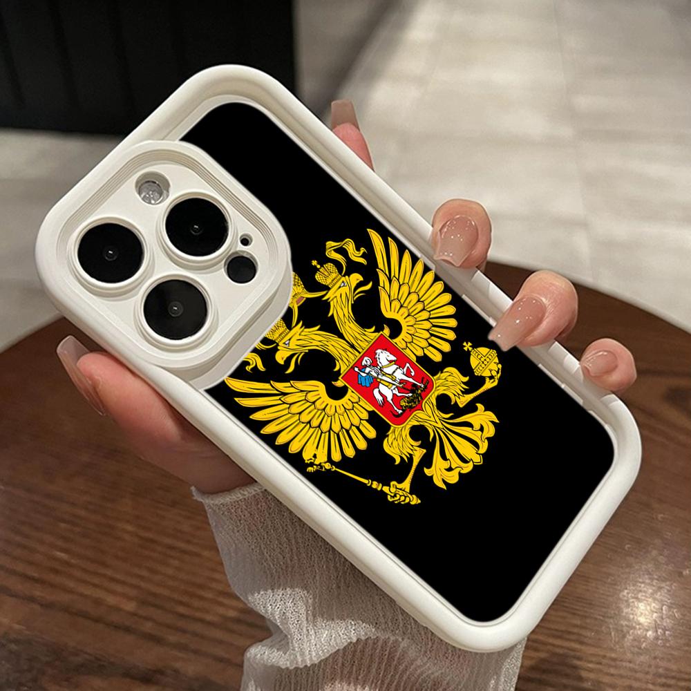 LZ15 Emblem of Russia design Silicone Phone Case for Xiaomi 11 Lite 5G 14T Redmi 14C 13C A3 Note 12 11 9 10 13 Pro Plus Shockproof Back Cover