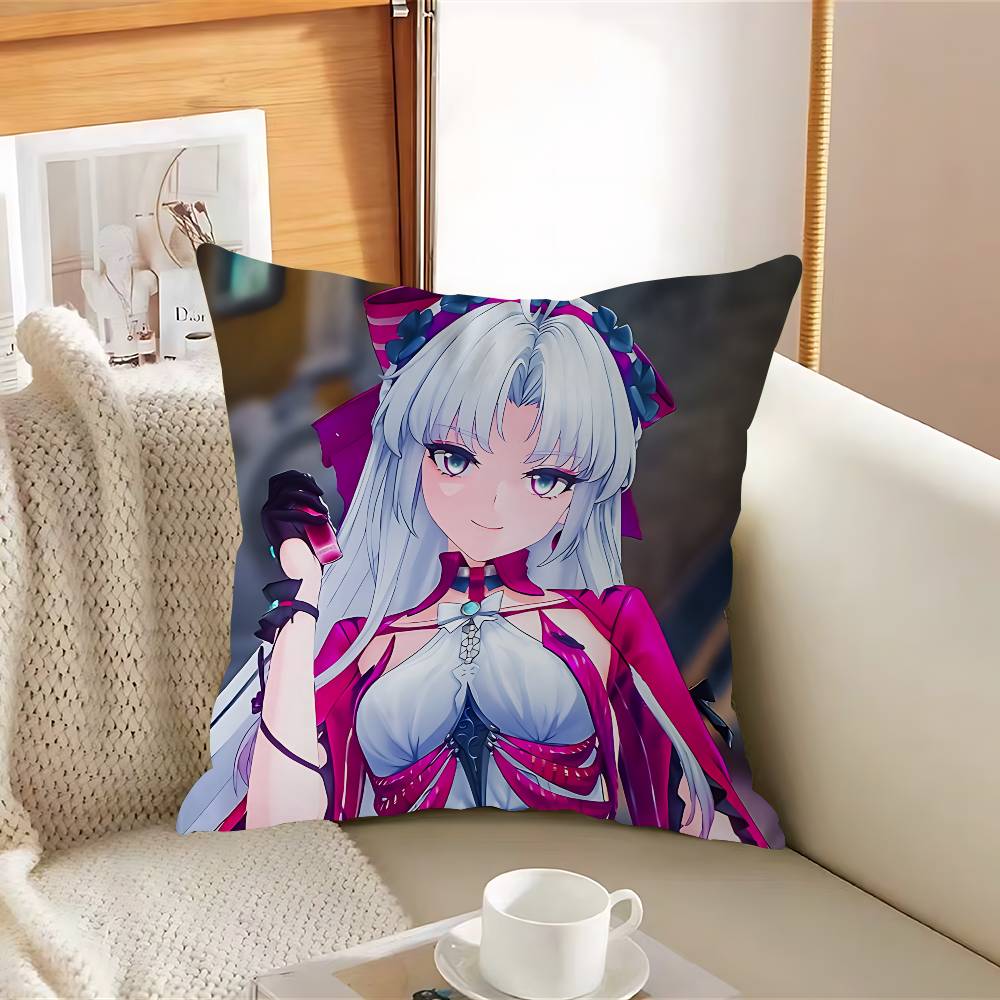 

W-Wuthering Waves New Game Pillow Case Removable Washable Cushion Cover – All-Season Soft Linen 12x12Inch