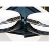 2pcs Rearview Mirror Anti-collision Strip Carbon Fibre Anti-scratch Strip Car Sticker Decoration Reflective Strip Auto Parts