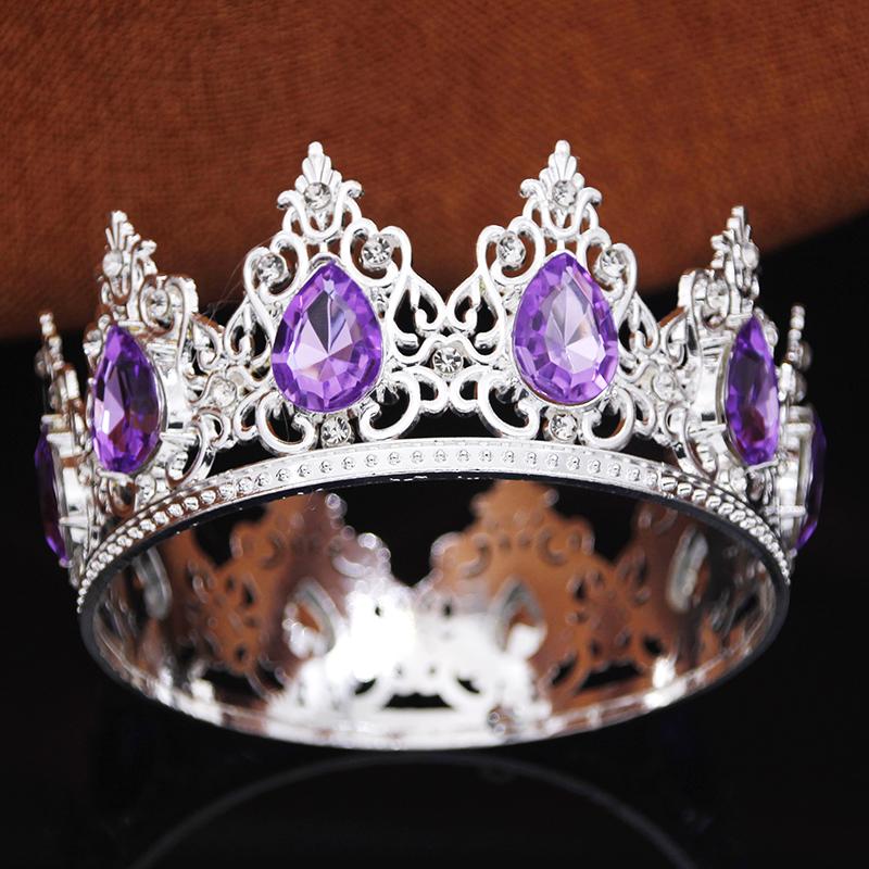 Luxury Water Drop Small Tiaras and Crowns for Girls Party Prom Cake Topper Crown Diadem Little Tiara Jewelry Flowers Ornaments