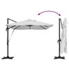 Sun Umbrella Sand 351 X 250 X 253 Cm Polyester and Aluminum