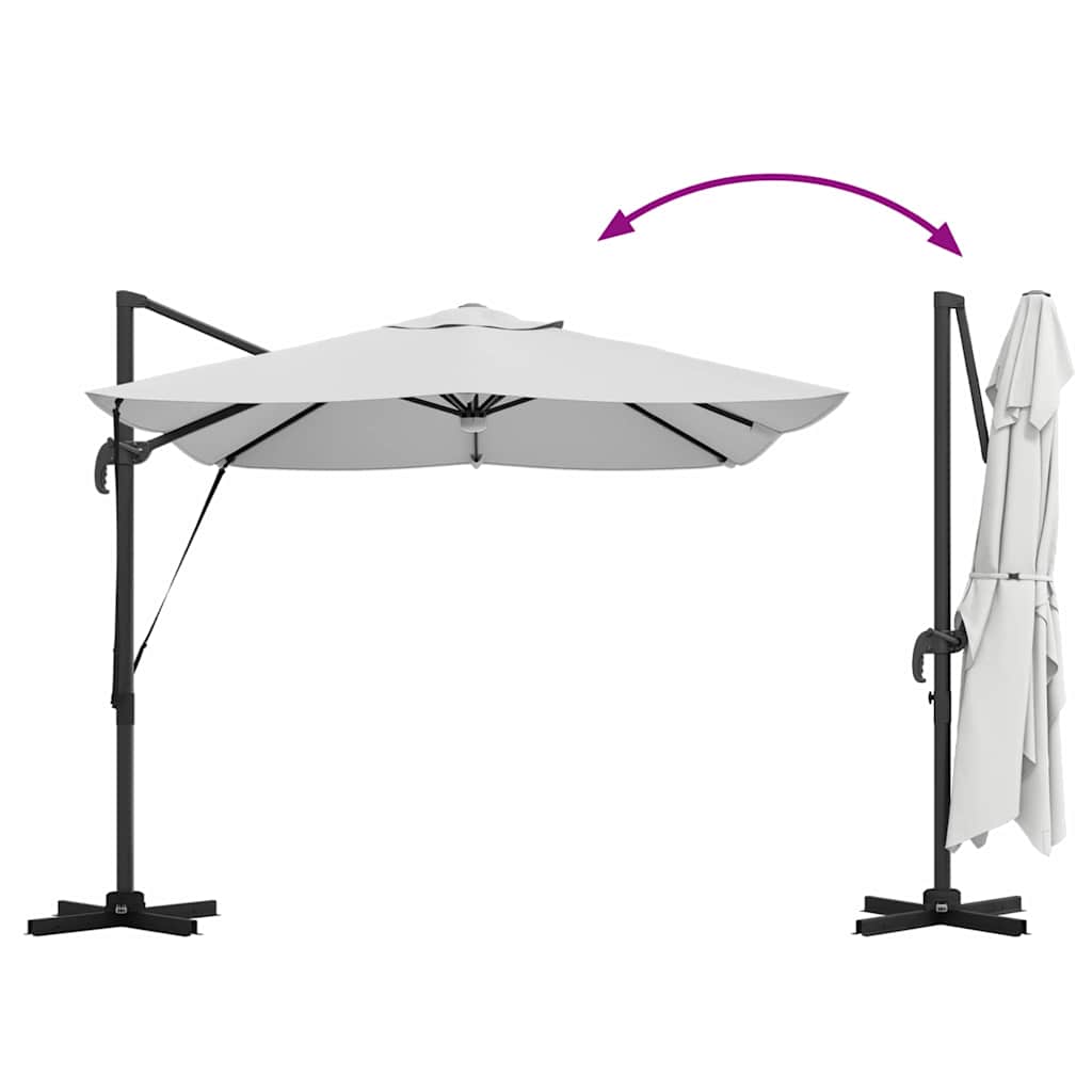 Sun Umbrella Sand 351 X 250 X 253 Cm Polyester and Aluminum