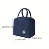 Insulated Lunch Bag with Bear Pattern, Non-Woven Thermal Bento Tote, Hand Washable Rectangular Food Carrier with Zipper Closure Non-food Contact