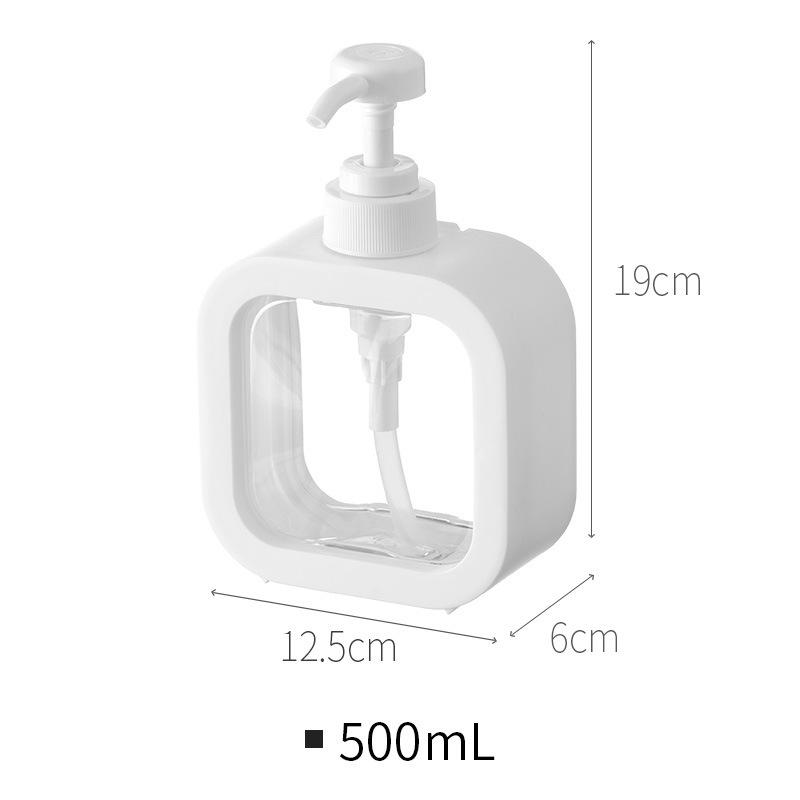 Refillable Soap Pump Dispenser Empty Bottle Dispenser With Press Pump For Soap Shampoo Shower Lotion  Hand Shampoo Bottles Soap