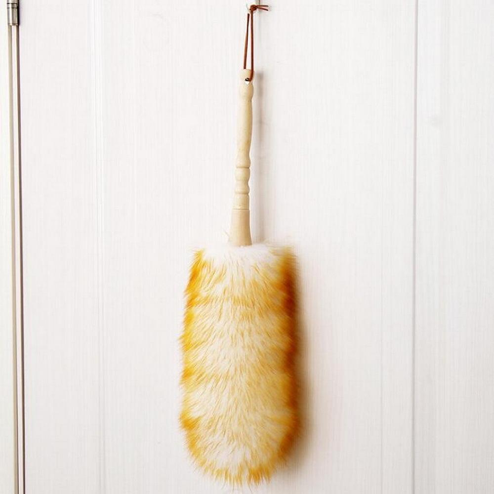 Household Lint-free Feather Duster Furniture Dusting Cleaning Duster Car Static-free Wool Duster