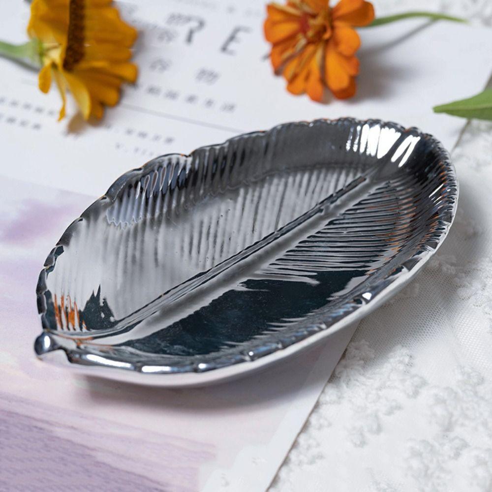 Luxury Storage Tray Ceramic Display Plates Cosmetic Organizer Jewelry Tray  Cosmetics