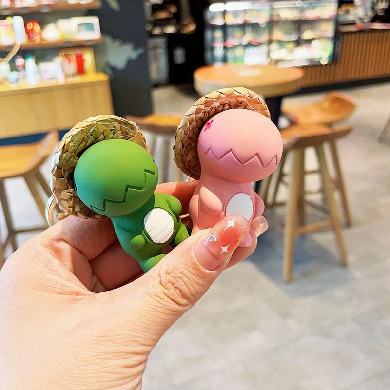 Adorable Cartoon Dinosaur Keychain In Eye-catching Colors Ideal For All Occasions