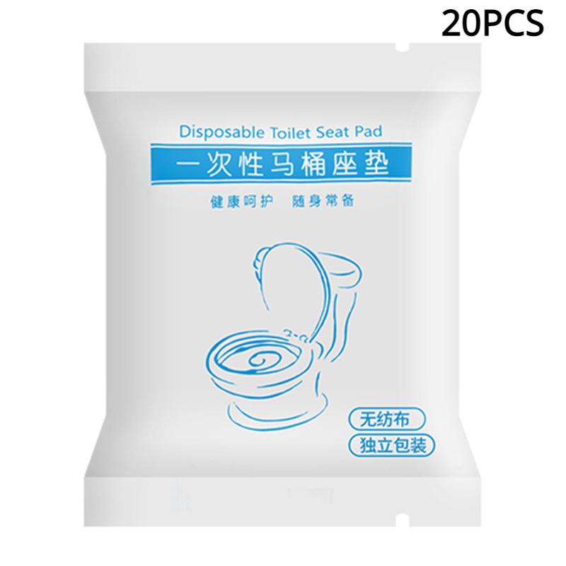 20/10/5PCS Disposable Toilet Seat Cover Washable Non-woven Fabric Portable  Travel School Public Restrooms Toilet Mat