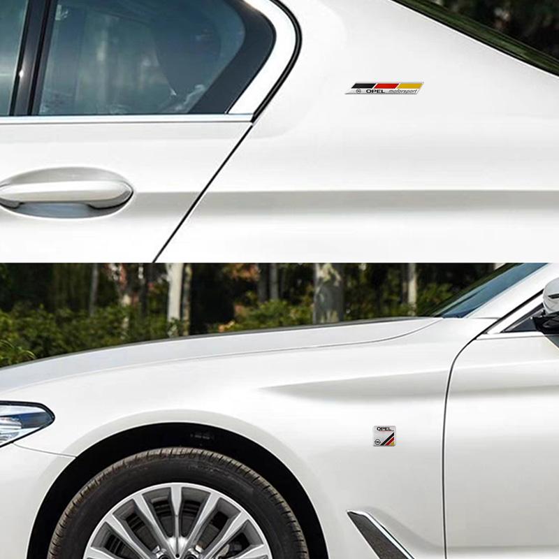 Aluminum car parts stickers can be freely pasted on the car body For Opel Insignia Astra Antara Meriva Zafira H G Corsa