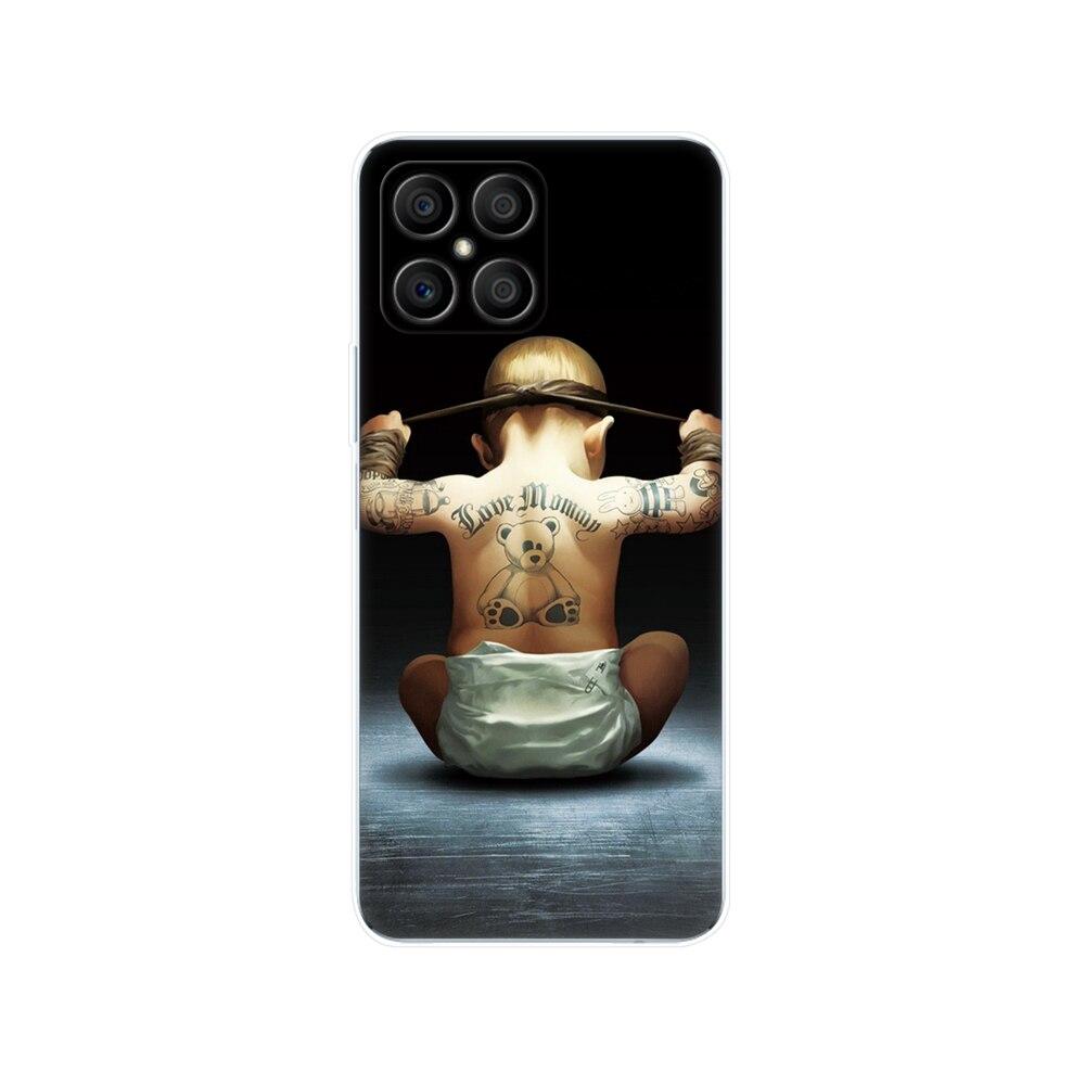 Husa pentru Honor X8 Husa din spate pentru HonorX8 Husa Honor X 8 Husa transparenta pentru telefon Geanta de protectie Tpu Husa din silicon moale Bara de protectie