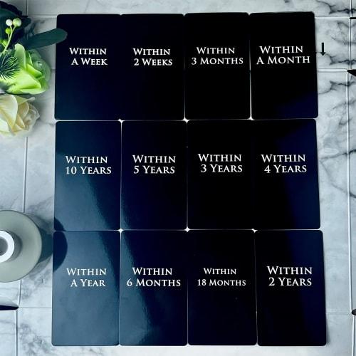 Trikendou Time Oracle Card Deck, Tarot Cards, Accurate Predictions, Foil, 350gsm, 54-Card Deck