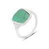 Silver Ring with Turquoise, Cubic Zirconia, Product Weight 2.63 G (2160120)