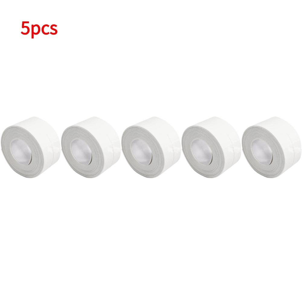 Bathroom Waterproof Wall Stickers Sealing Tapes PVC Adhesive Sealing Strips Sink Edge Tape Sink Bathtub Caulk Tape Home Posters
