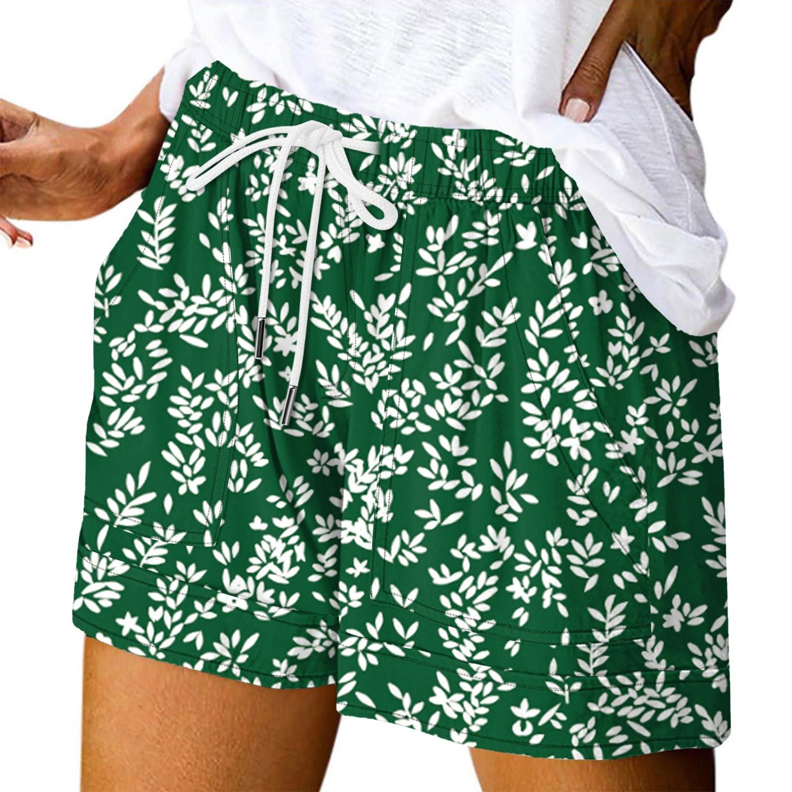 

Женские повседневные летние эластичные пляжные шорты с принтом повседневные шорты M