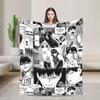 Kageyama Haikyuu Blankets Fleece Japanese Anime Warm Throw Blankets for Airplane Travel Bedroom Quilt