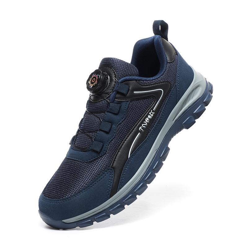 Mesh Breathable Hiking Shoes Men Women Outdoor Climbing Trekking Sneakers Anti-slip Casual Sports Shoes Rotating Buckle Lacing