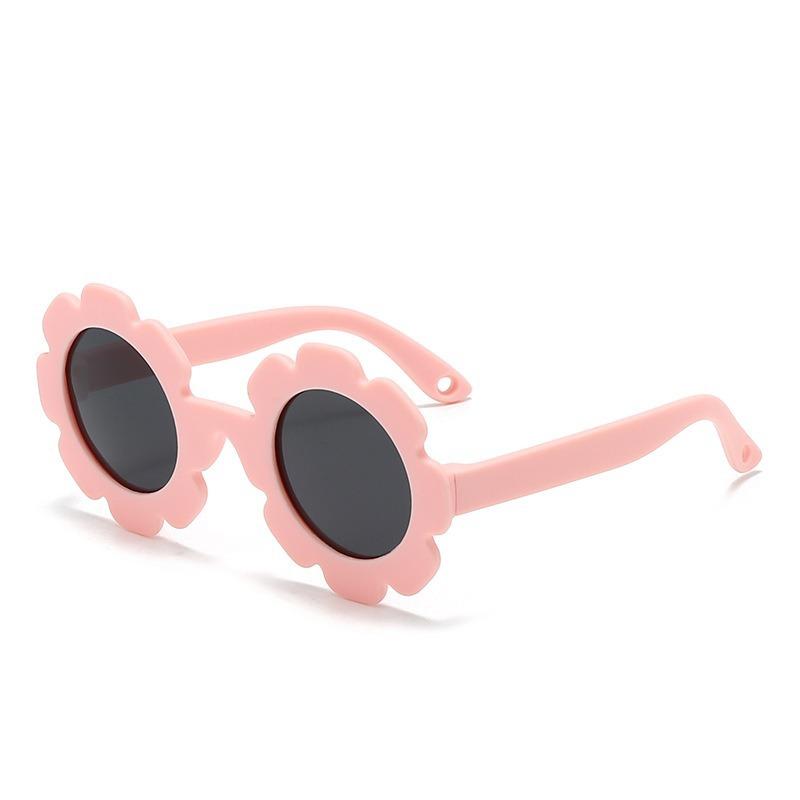 Children's sunglasses Girls' sunscreen glasses Sunflower flower cartoon boy's sunglasses Toddler baby photo props