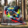 1pc Batman, Superhero Outdoor Flannel Throw Blanket Soft, Lightweight & Warm for Sofa, Office