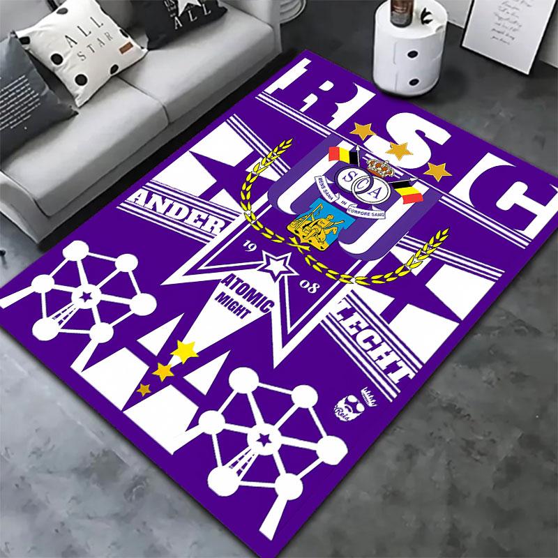 Royal Sporting Club Anderlecht Carpet Rug for Living Room Bedroom Home Sofa Decoration,Kids Play Non-slip Floor Mat