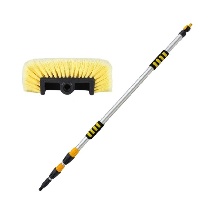 Long Reach Car Wash Brush with Water Sprayer Design And Telescoping Handle For Car, SUV, Truck Easy Cleaning
