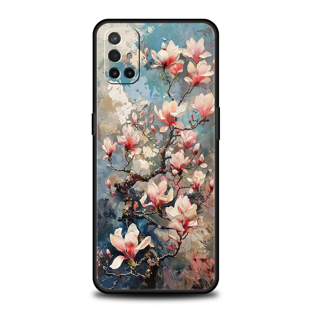 Phone Case For OnePlus 13 12 11 10 9 Pro 9T 13R 12R 10R 9R 9RT 10T 8T 8 Nord 2T CE 2 3 5G N200 N30 Cover Oil Painting Of Flowers