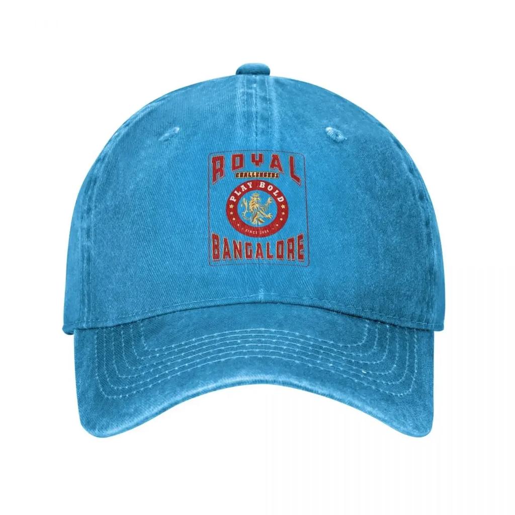 Royal Challengers Bangalore RCB Football Baseball Cap Distressed Cotton Caps Hat Retro Outdoor Activities Adjustable Headwear