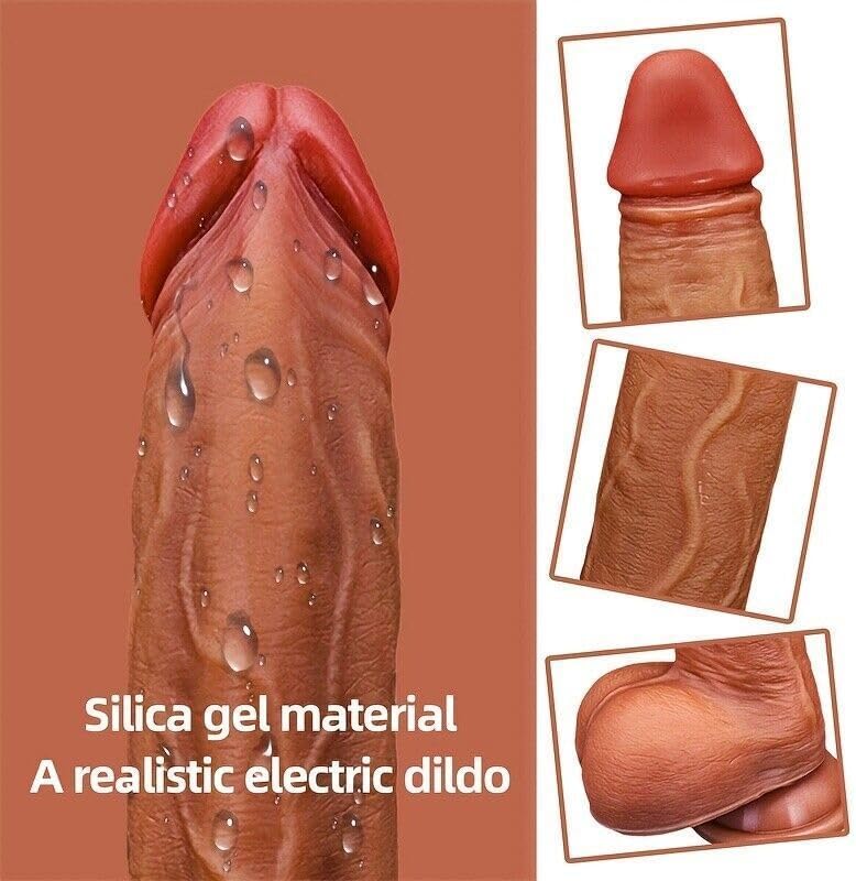 Thrusting Dildo Vibrator Sex Toys Adult Realistic Dildos G Spot Anal Vibrator with 10 Thrusting Vibrating Modes Remote Control Vibrator for Women