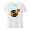 Vinyl Music DJ Record Prints Graphic Tops Camiseta Hombre O-neck Man Shor Sleeve T-shir T Shirt for Men Clothing Creative Print