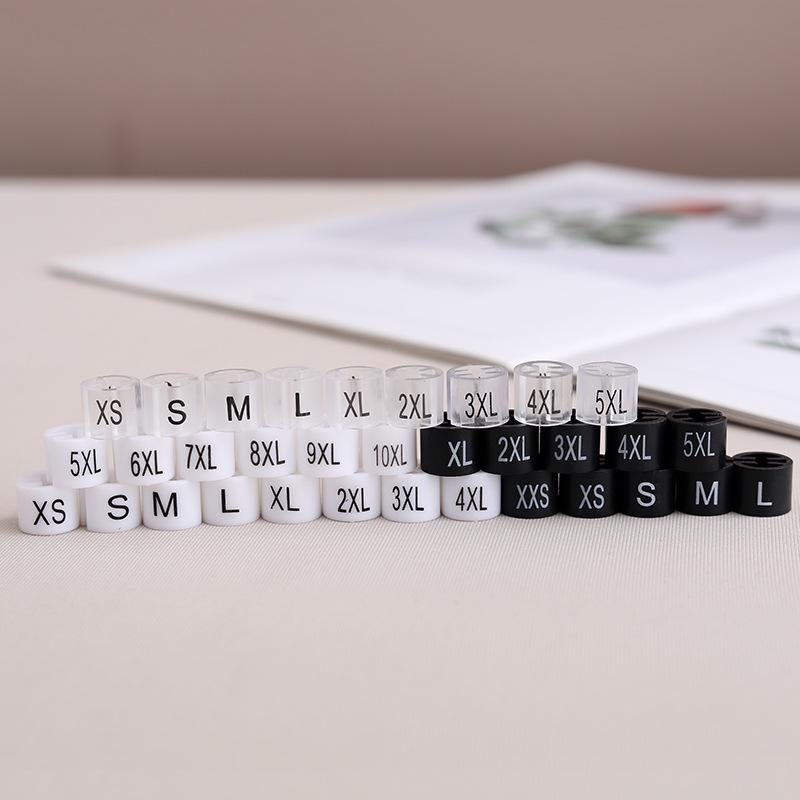 Double-Sided Round Clothing Size Marker Clip for Adult & Children Hangers