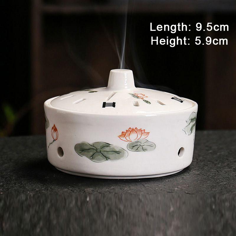 Persimmon Shaped Incense Burner, Ceramic Aromatherapy Burner, Small Incense Insertion, Home Indoor Tea Room Decoration, 1Pc