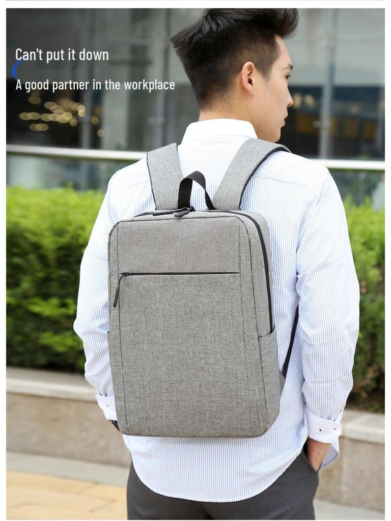 Unisex Fashion Backpack – Printed Logo, Simple Design, Fits Laptops