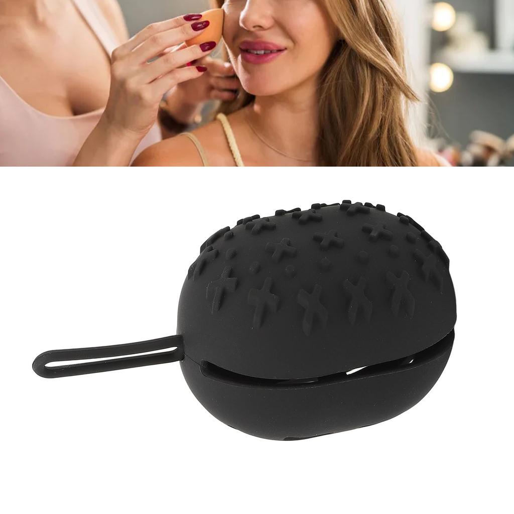Makeup Sponge Case Breathable Soft Portable Silicone Makeup Blender Holder for Home Travel