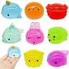 Mini Glitzer Tier Quetschspielzeug, Wal Igel Delfin Krabbe Kaninchen Knetspielzeug, Angstlindernder Dehnbarer Stressball, Gastgeschenke