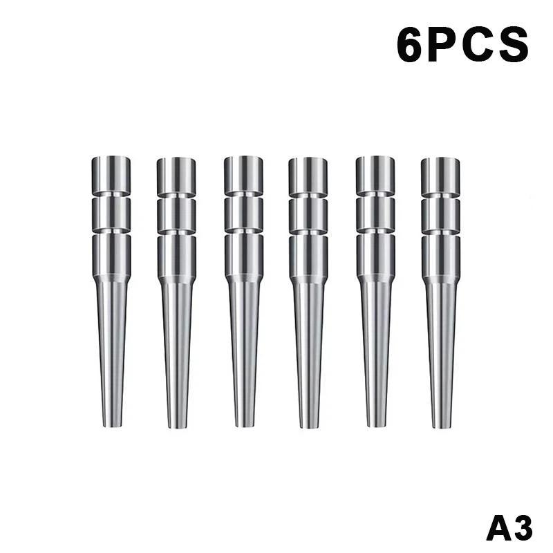

6Pcs Metal Cribbage Pegs Fit 1/8 Holes Tapered Game Pins For Cribbage Traditional Board Game Replacement Pegs A3