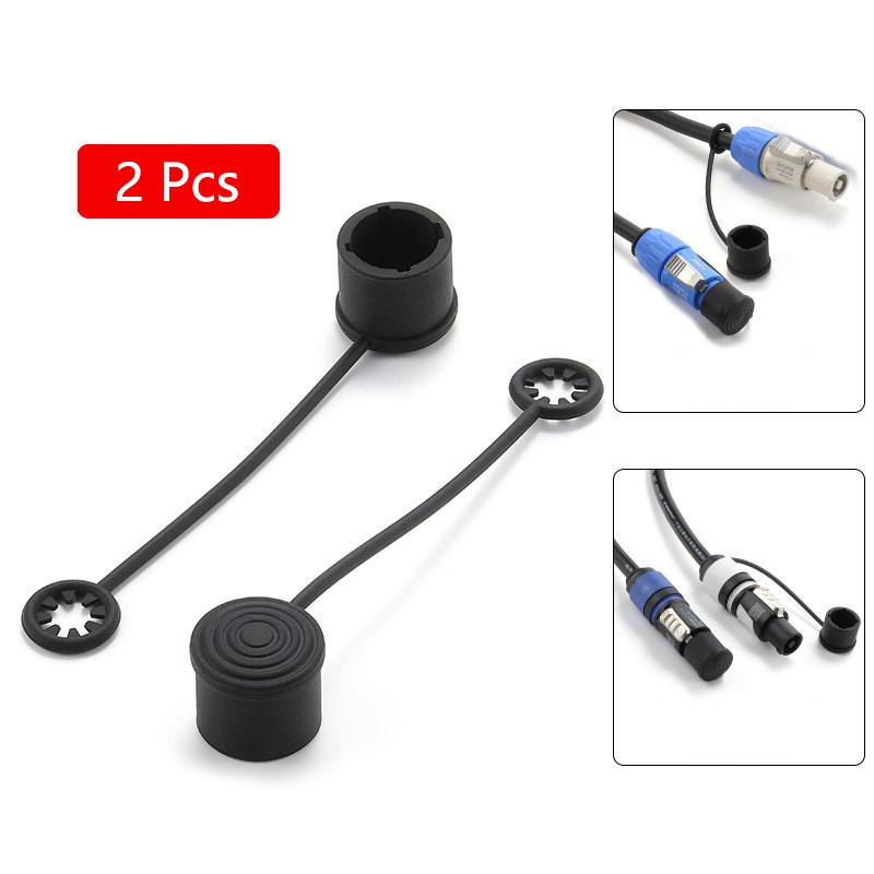 2 Pezzi Coperchio Antipolvere in Silicone Per Spine di Alimentazione Audio di Rete Connettori Speaker Xlr 6.35Mm Tappo Protettivo Impermeabile