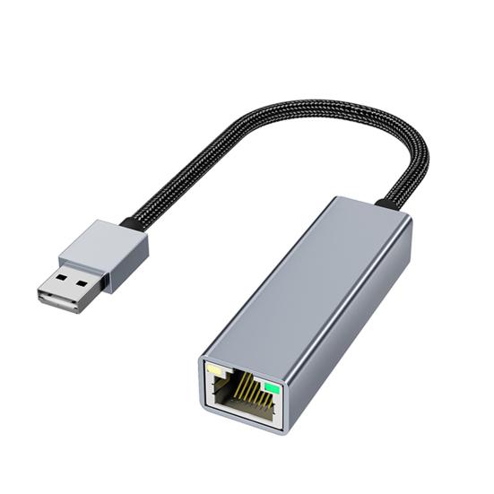 Type-C/USB to RJ45 Ethernet Adapter Driver-free Gigabit Network Cable Converter High Speed Network Card Adapter Support 10/100/1000Mbps for Desktop