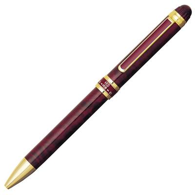 Platinum Multifunction Pen Double 3-Action Red Marble MWB-3000RN#70
