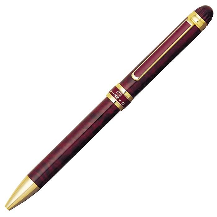Platinum Multifunction Pen Double 3-Action Red Marble MWB-3000RN#70