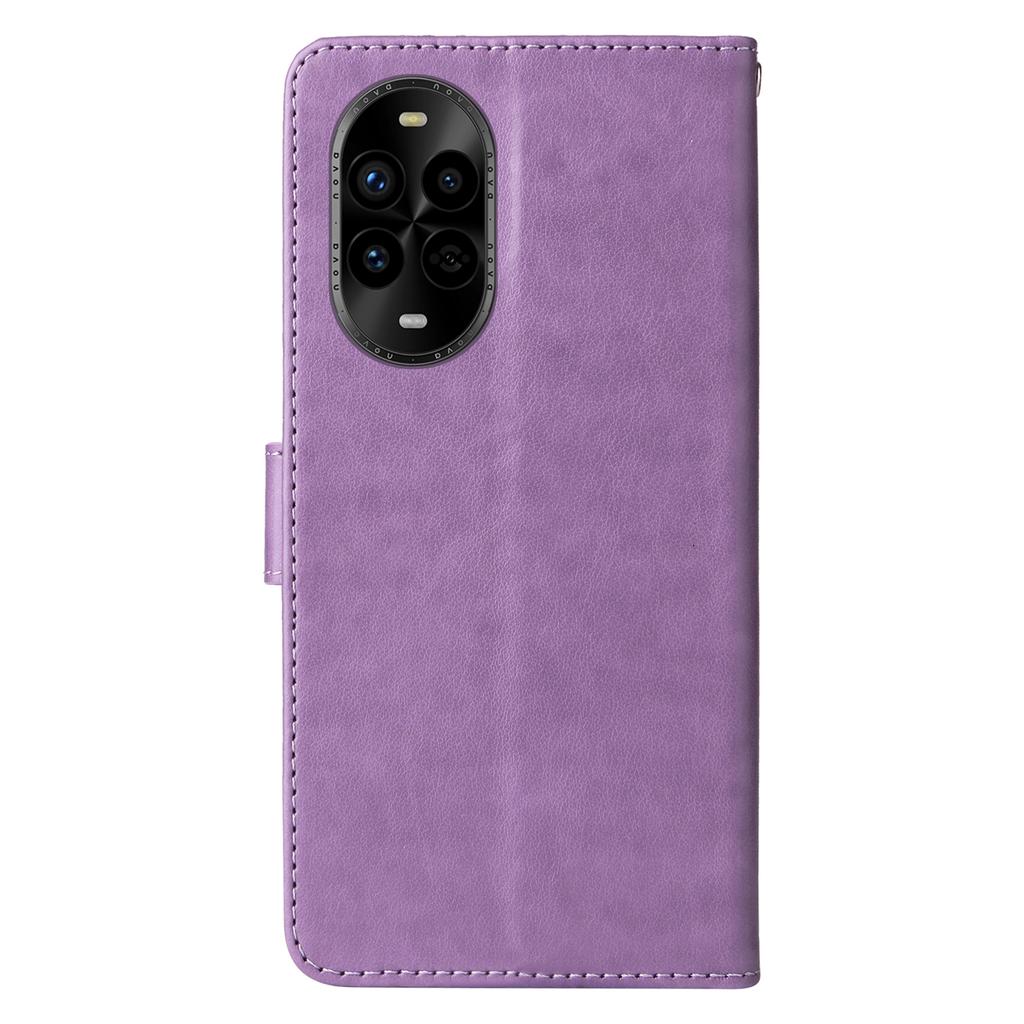 For Huawei nova 14 Pro 5G/nova 13 Pro 5G Leather Case Butterfly Floral Imprint Wallet Stand Cover
