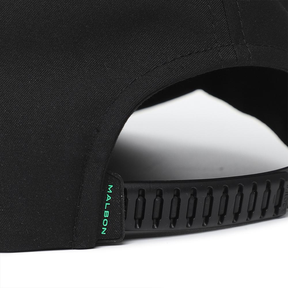 MALBON GOLF Performance Stretch Sunglasses Holder Cap Black