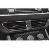 Car Middle Air Outlet Vent Cover Trim For VW Jetta Mk7 2019-2022 Black Titanium