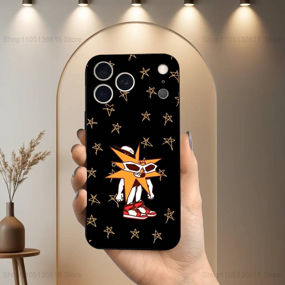 

Singer M-MORA ESTRELLA Cool Case For iPhone 17,16,15,14,13,12,11 Air,Plus,Pro Max,XS,X,XR,SE,Mini,8,7,Soft Silicone Black Cover iPhone13mini