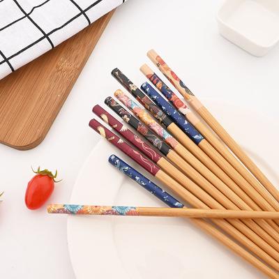 Japanisches Sushi, 5 Paar, Küche, wiederverwendbare Essstäbchen, natürliches Sushi, chinesisches Essen, Geschirr, Utensilien, freundliches, tragbares Essstäbchen-Set