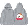 Cute Cartoon Cat Hoodies New Print Fashion Sweatshirt Casual Unisex Autumn Winter Fleece Streetwear Tops Male Sudaderas
