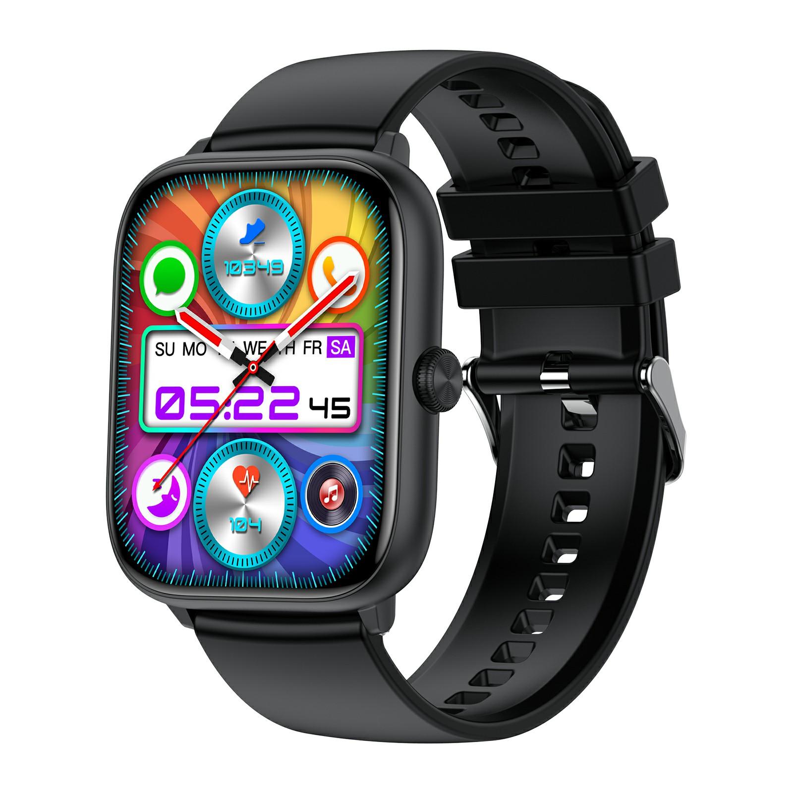 

T22 2.06 AMOLED Screen Smart Watch with Bluetooth Calling, Encoder, Multi-Mode Sports