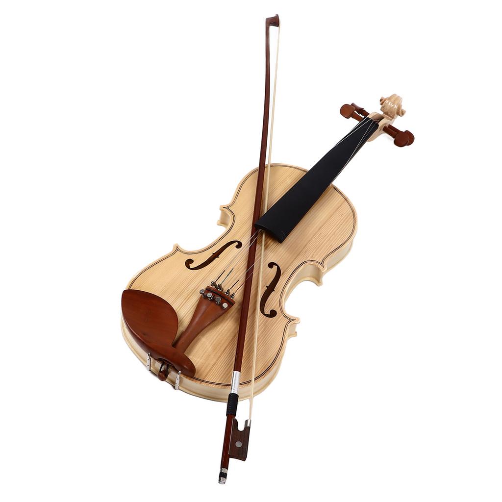 44 Violin Kit Set for Beginners Student Maple Jujube Accessories with Storage Case