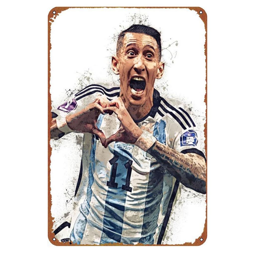 Argentina Metal Tin Sign Football Wall Decoration Plaque Vintage Art Poster Iron Painting for Man Cave Home Cafe Garden Club Bar