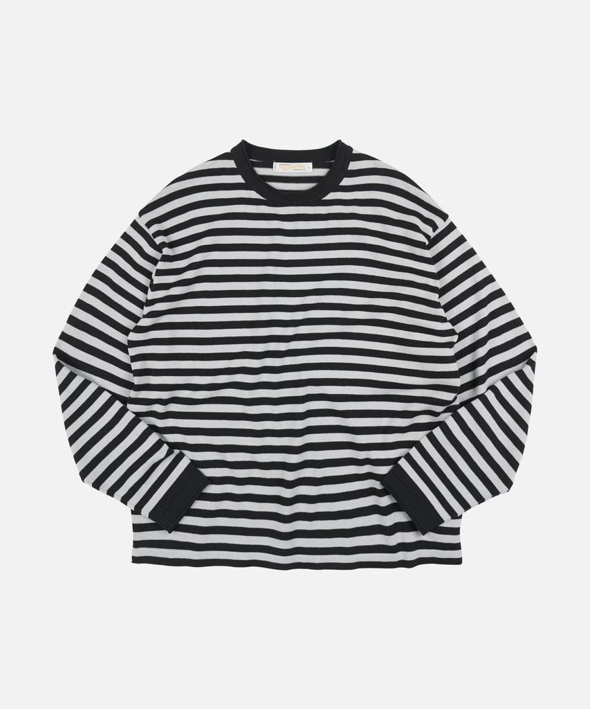 FRIZMWORKS Stripe Knit Long Sleeve _ Black