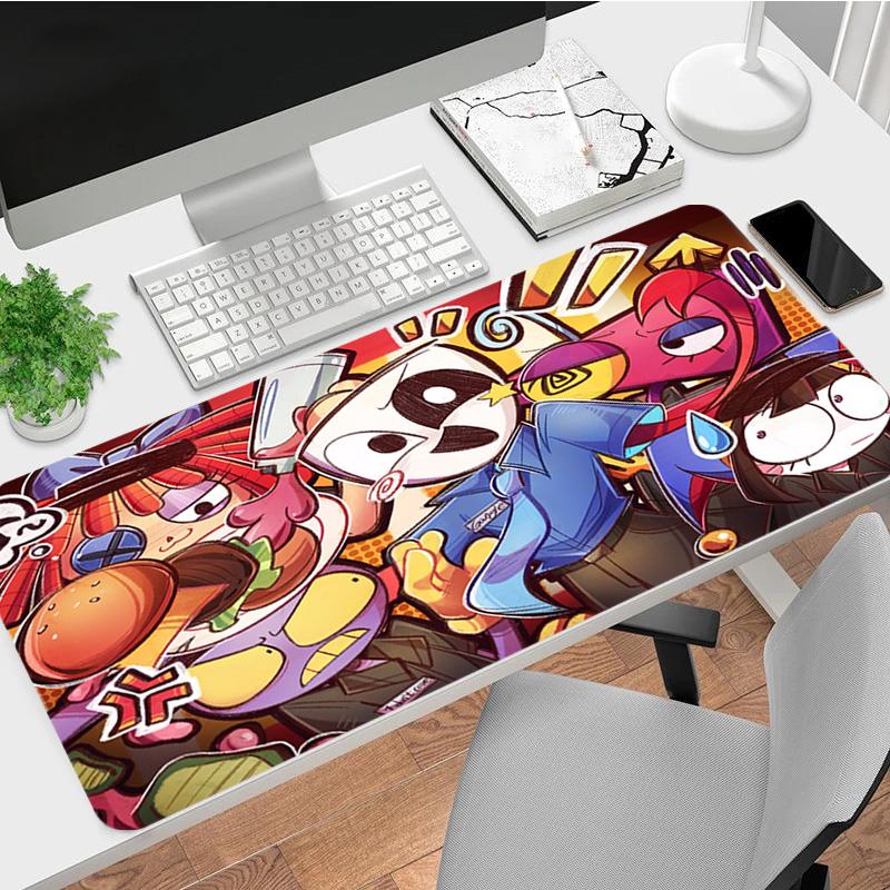 Cartoon Characters Xl Gaming Mouse Pad Nonslip Rubber Base Stitched Edge Waterproof Desk Mat For Pc Laptop Gamer Office Computer Accessories C929787
