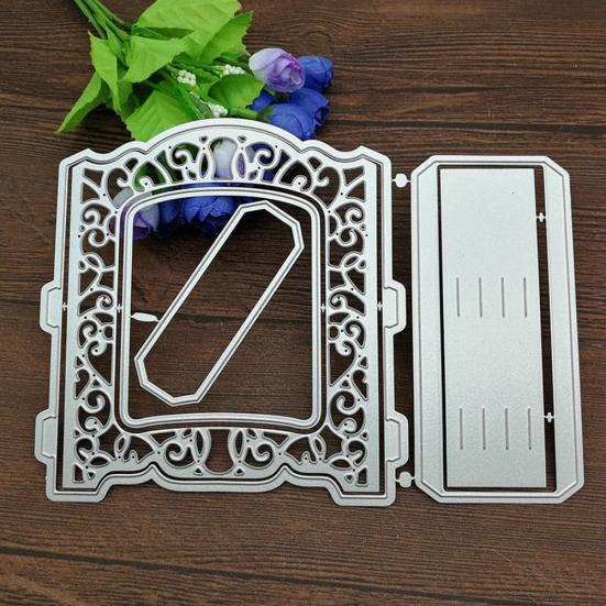 3D Ramka na Kartkę z Pozdrowieniami Drzwi Album na Zdjęcia Tłoczenie Wykrojnik Scrapbook Stencil